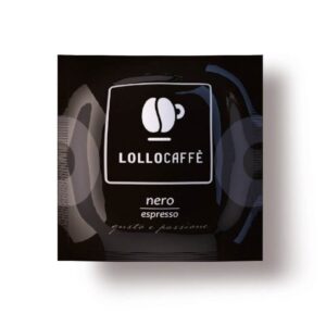 150 cialde Lollo Caffè gusto Nero Espresso in carta filtro pods Ese 44mm con accessori