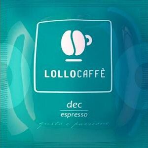 150 cialde Lollo Caff? gusto Dek Espresso in carta filtro pods Ese 44mm